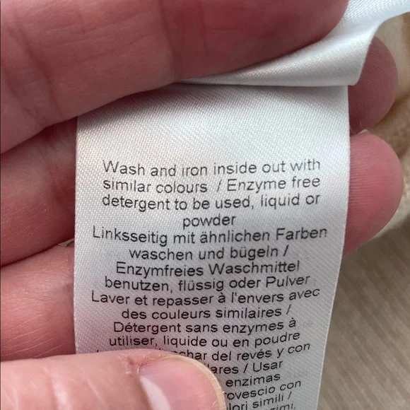 Part Two Copenhagen 100% Cashmere Soft Cream V-Neck Sweater size Large - Picture 9 of 13